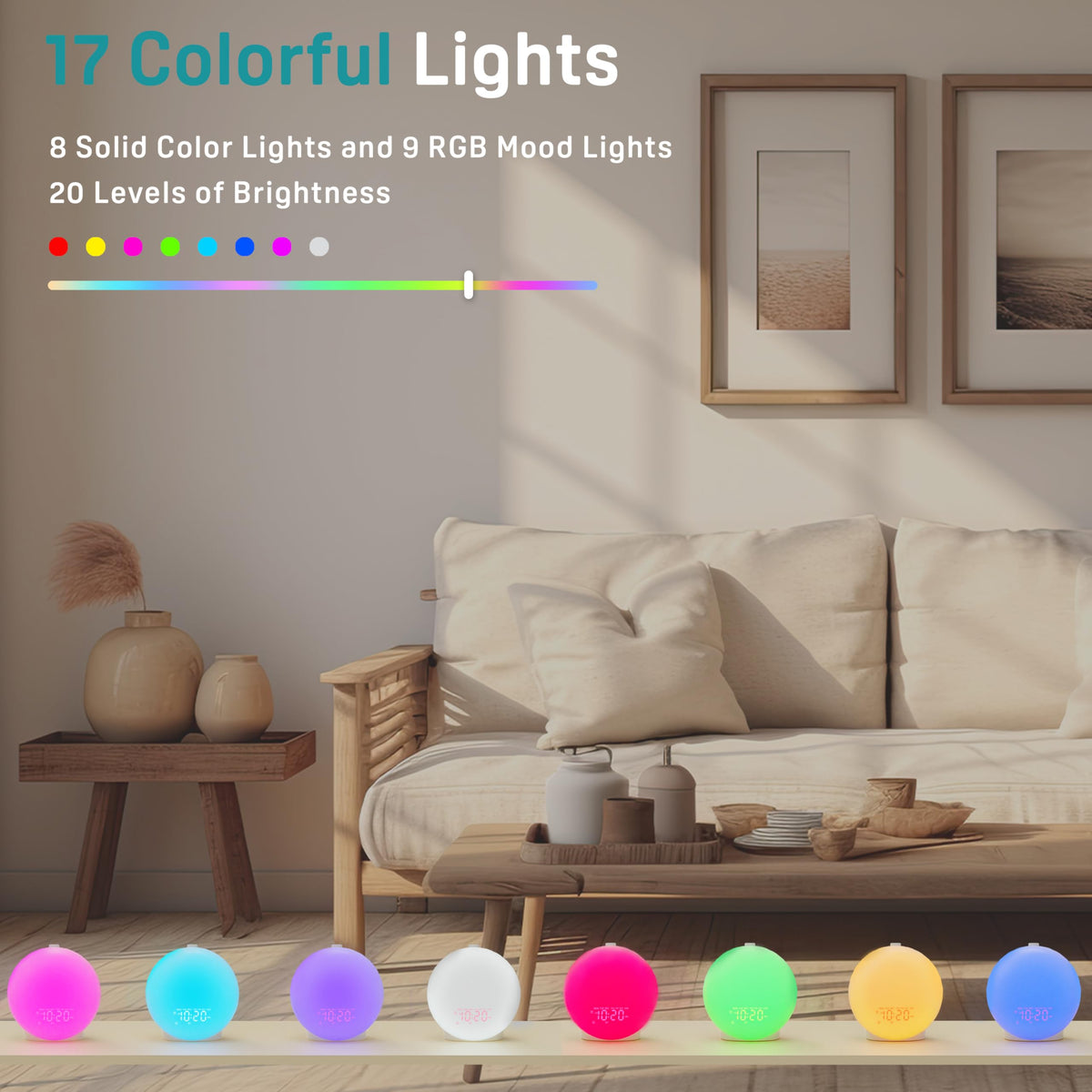 Oceanfront Sunrise Glow Alarm Clock