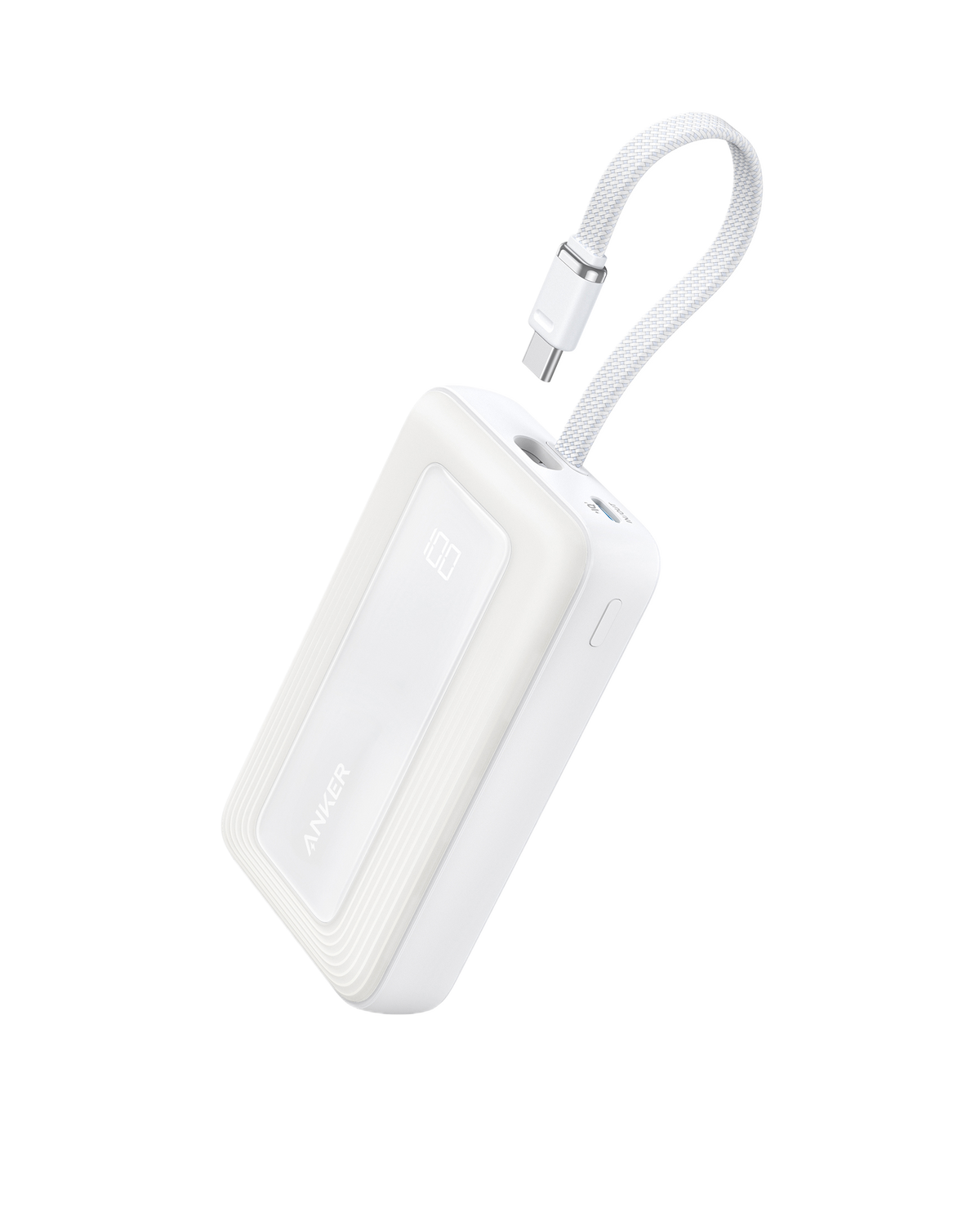 Anker Zolo Power Bank (10K, 30W, Built-In USB-C Cable)
