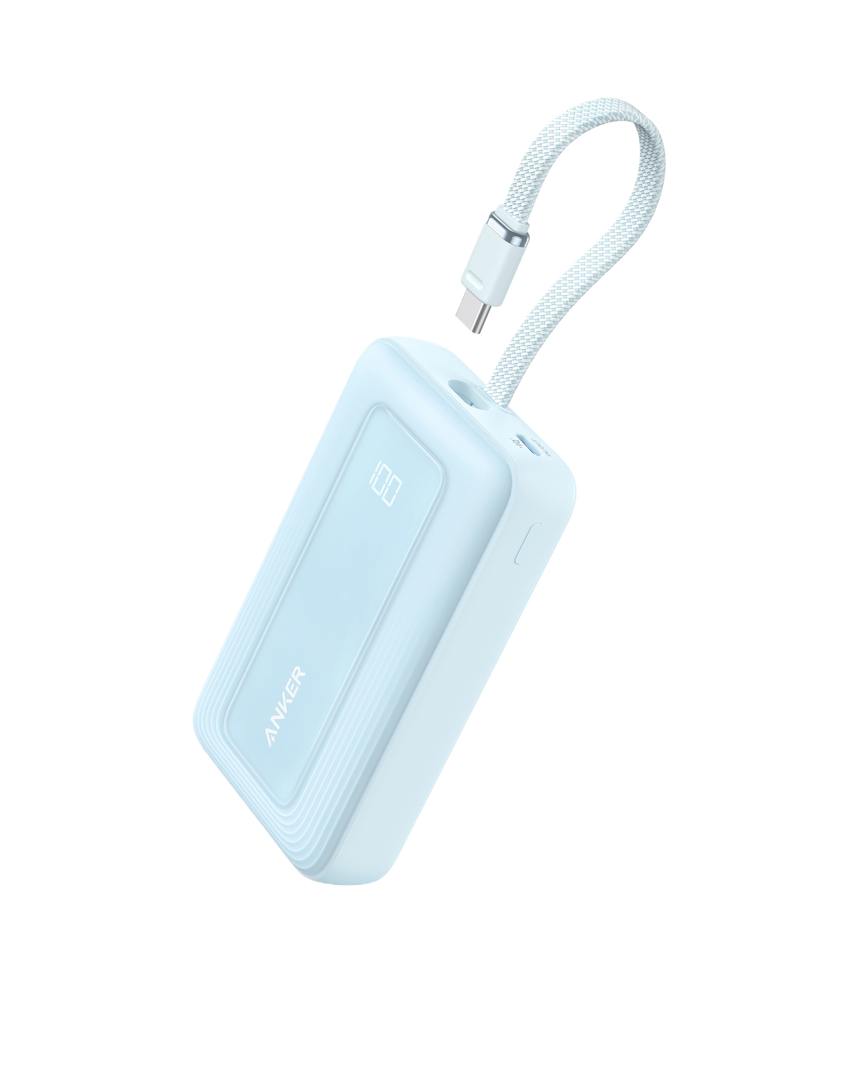 Anker Zolo Power Bank (10K, 30W, Built-In USB-C Cable)